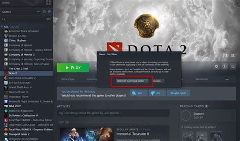 play games steam without internet
